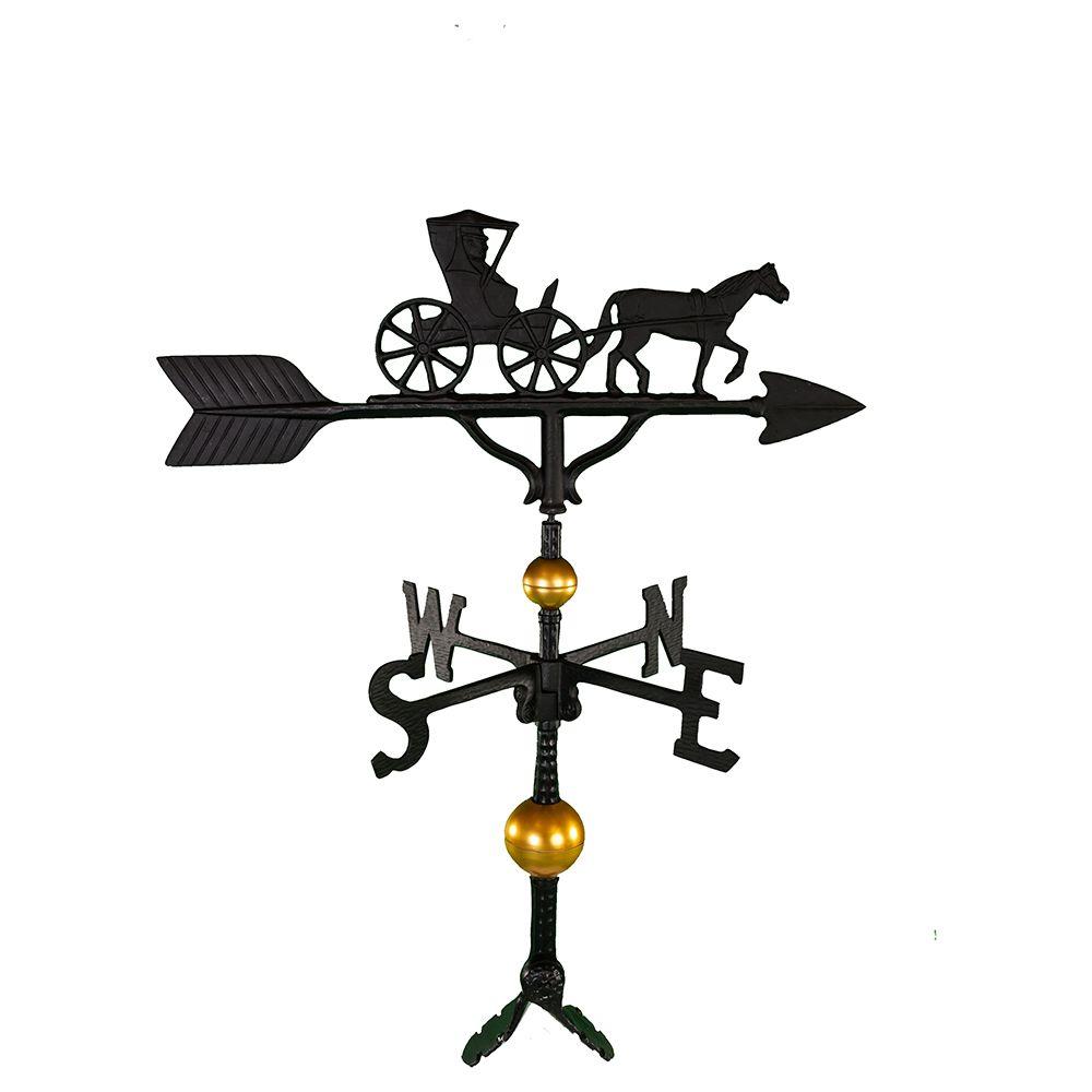 32 in. Deluxe Black Country Dr. Weathervane