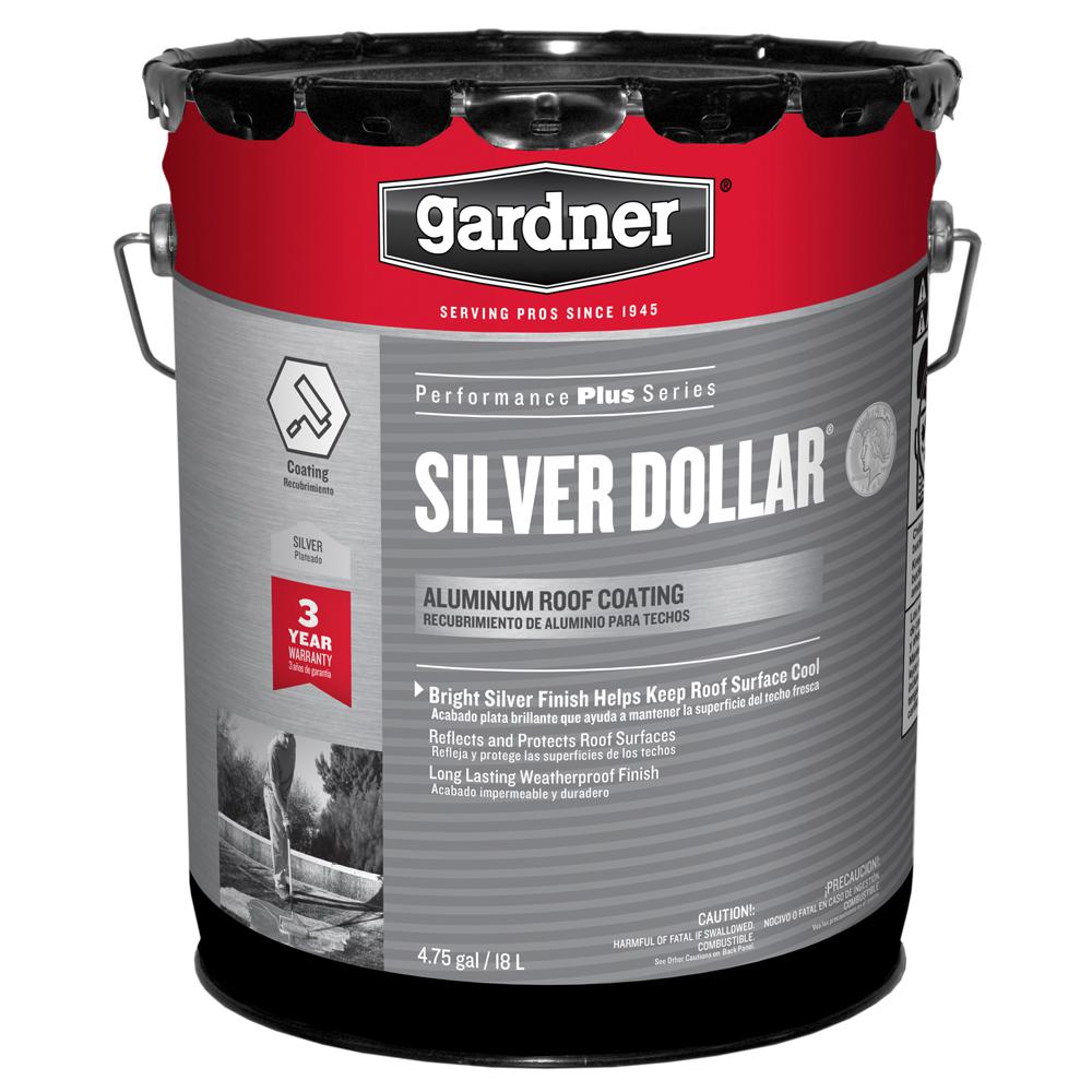 5 Gal. Silver Dollar Aluminum Reflective Roof Coating (18-Pallet)