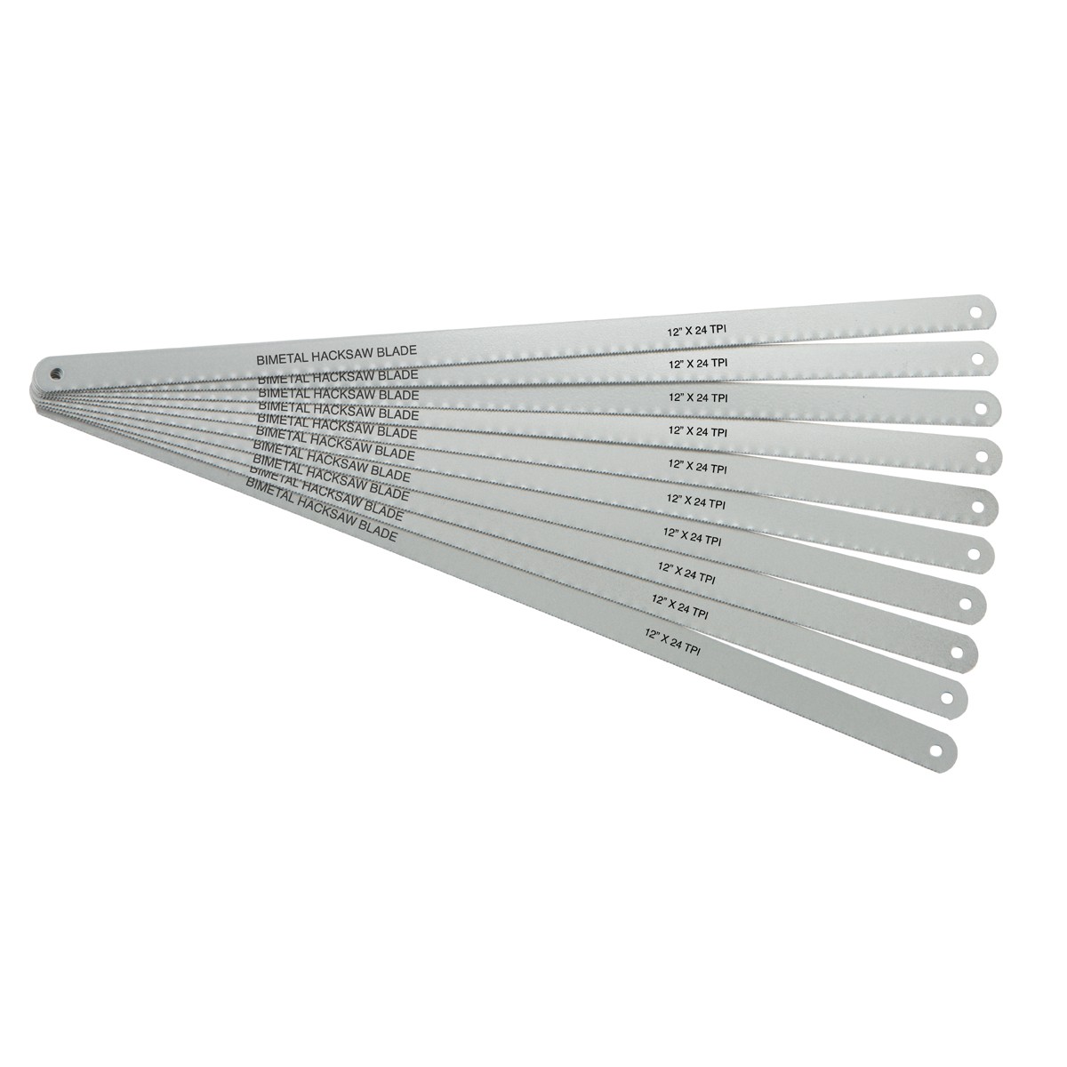 12 in. 24 TPI Bi-metal Hacksaw Blades 10 Pk.